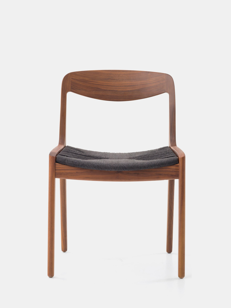 Wohlert Church Chair - Walnut - Black papercord