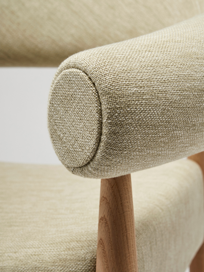Ring Chair - Oak/Light Pastel Green