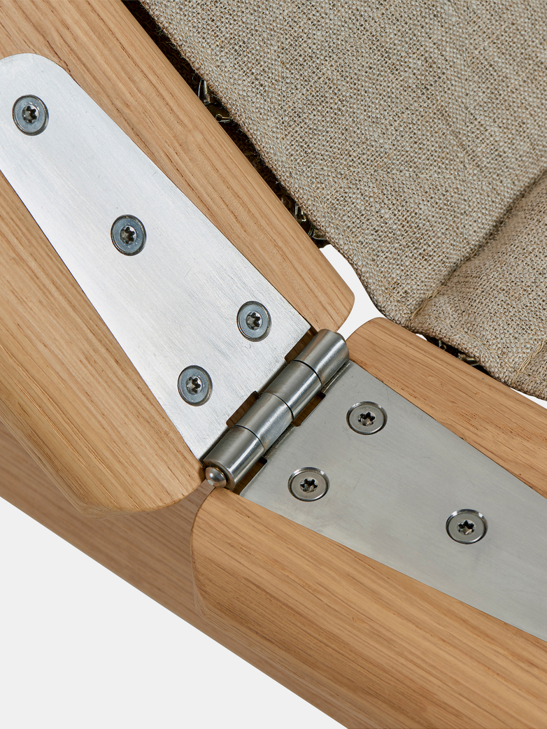 GE1 Bench - Oak/Dark Blue