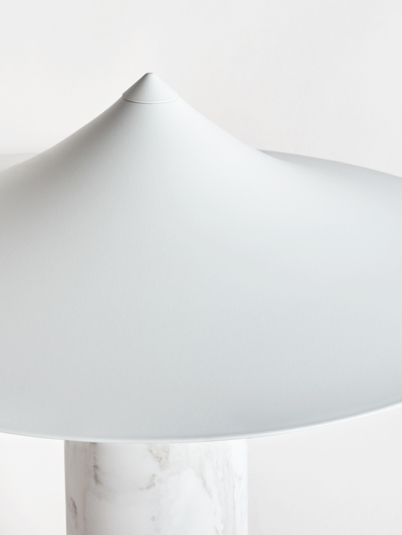 Kine Table Lamp - White Marble