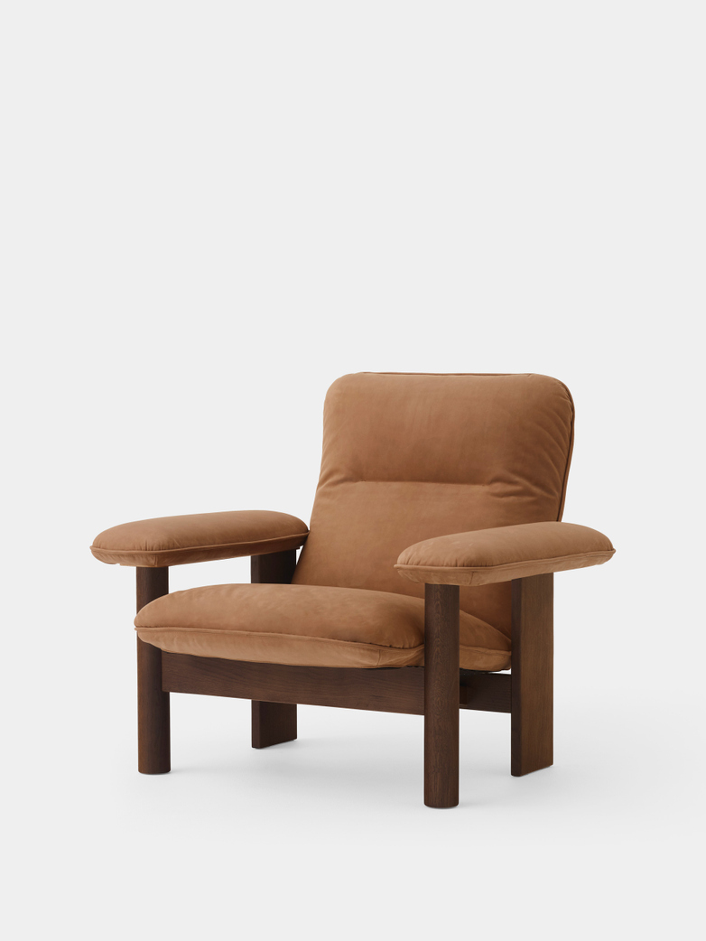 Brasilia Lounge Chair - Camel Leather