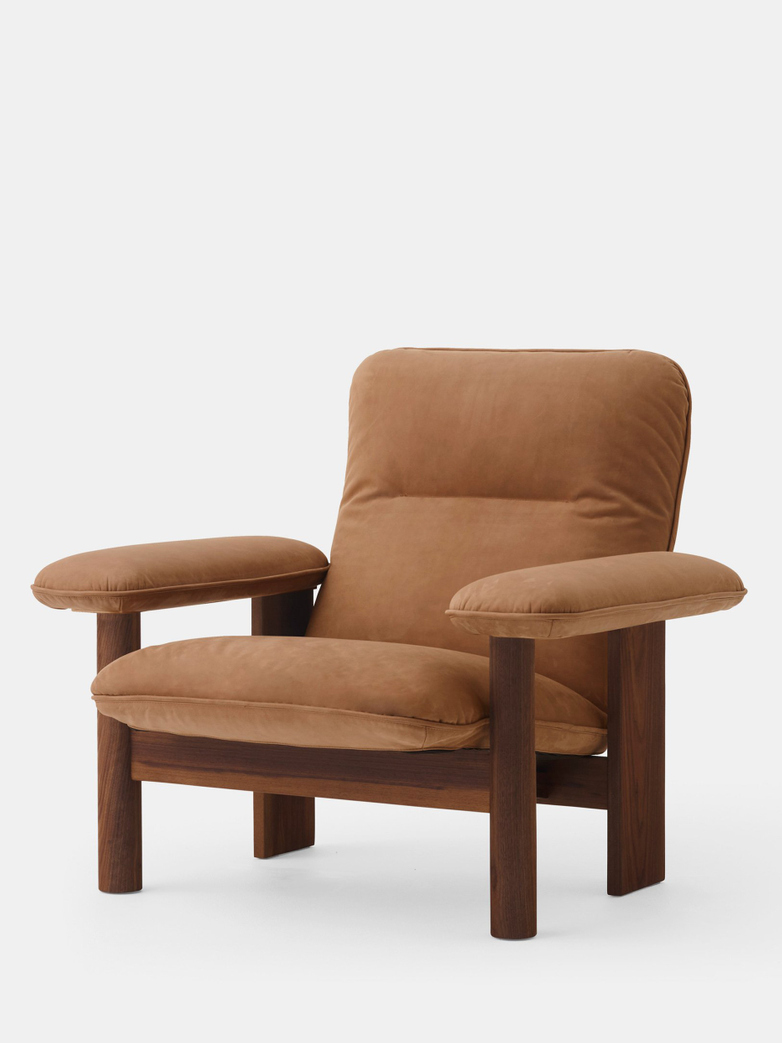 Brasilia Lounge Chair - Camel Leather