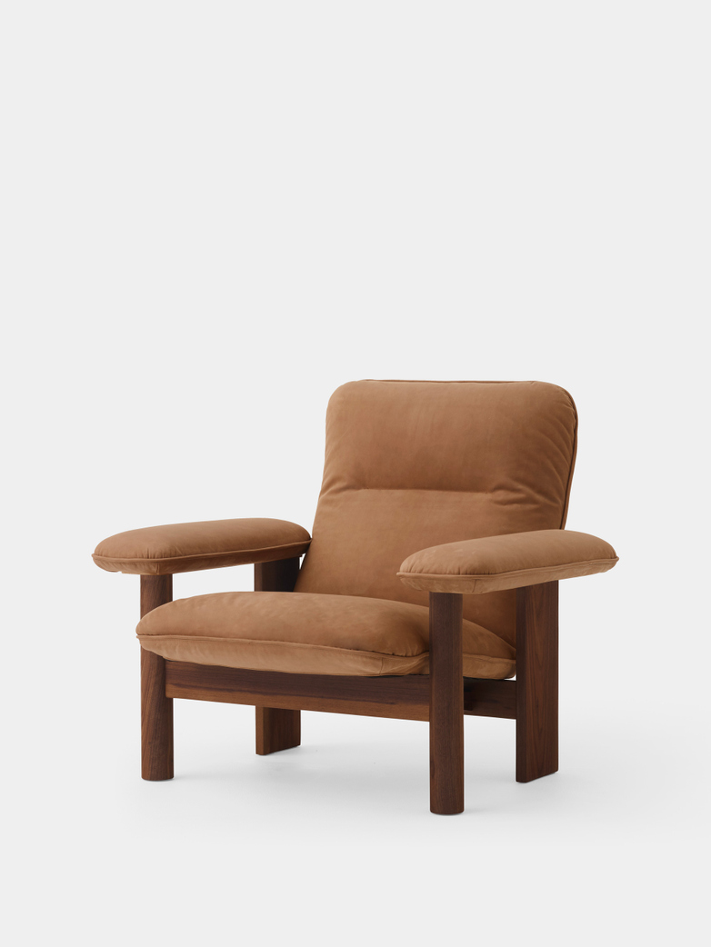 Brasilia Lounge Chair - Camel Leather