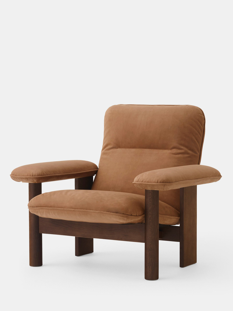 Brasilia Lounge Chair - Camel Leather