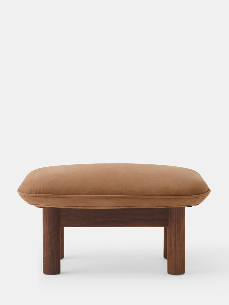 Brasilia Ottoman - Camel Leather