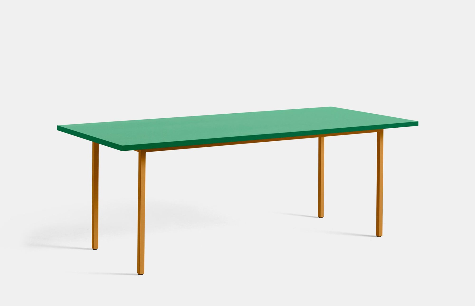 42277 7f2c183e01 42277 Eb4254c309 942051 Two Colour L200xw90 Green Wb Lacquer Valchromat Tabletop Ochre Powder Coated Steel Zoom Portrait