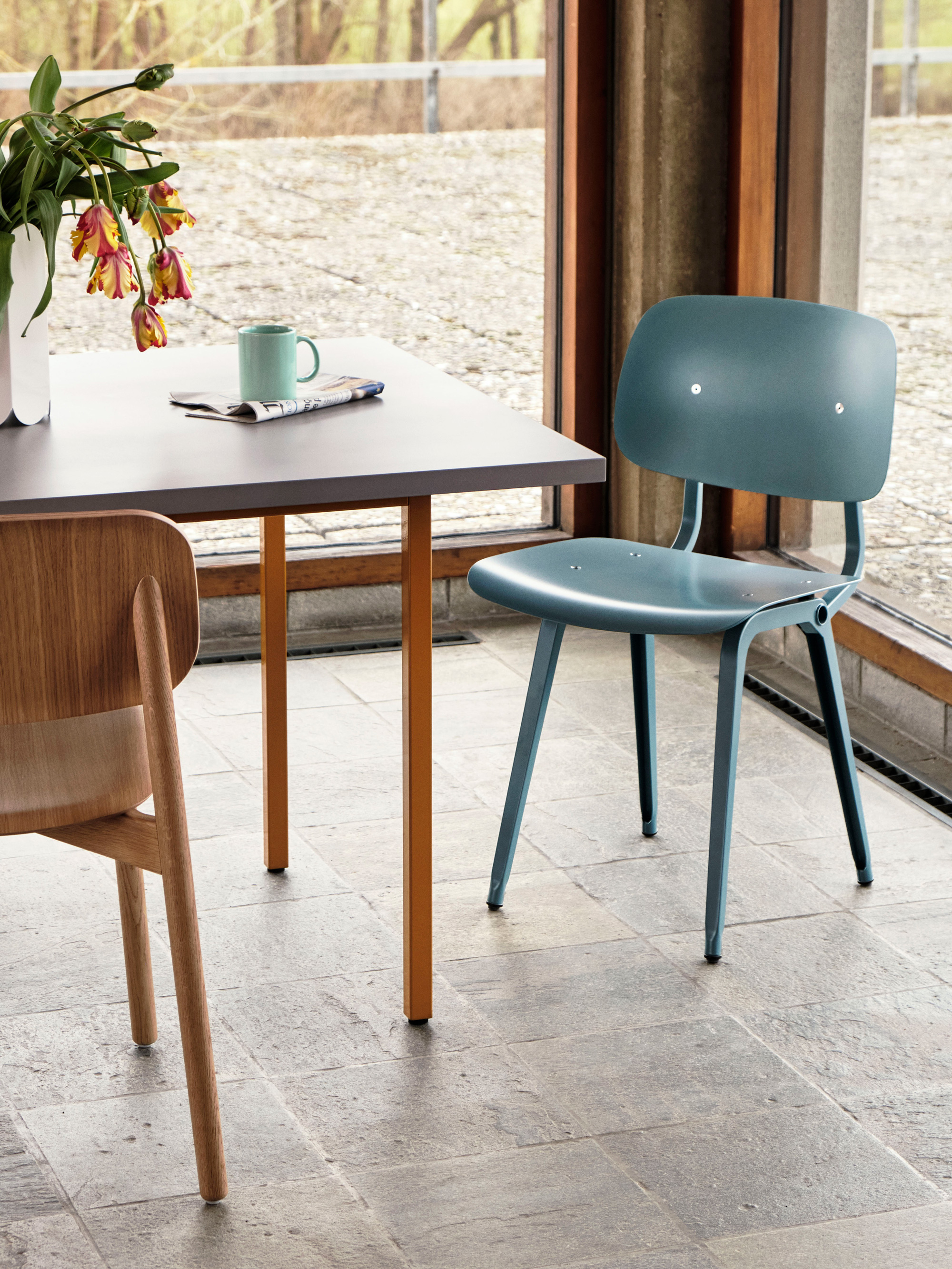 42277 B0d2937ca3 Revolt Ocean Seat And Back Two Colour Light Grey Wb Lacquer Valchromat Tabletop Ochre Powder Coated Steel Portrait