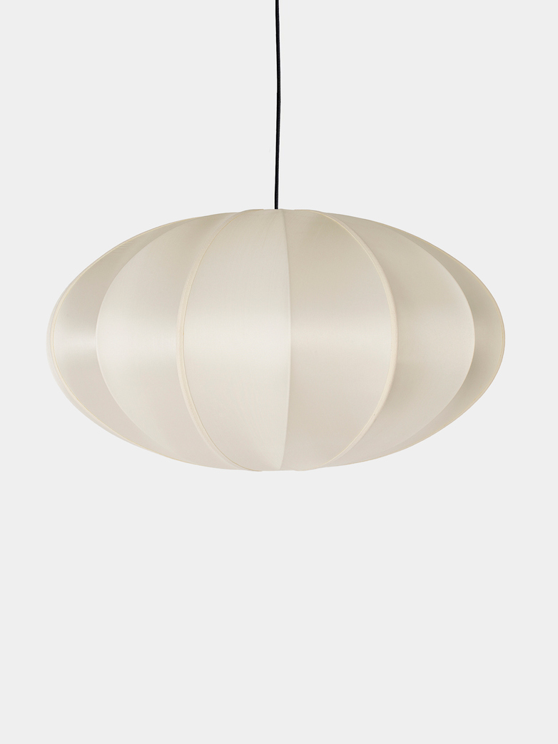 Bali Pumpkin Silk Lamp - Offwhite