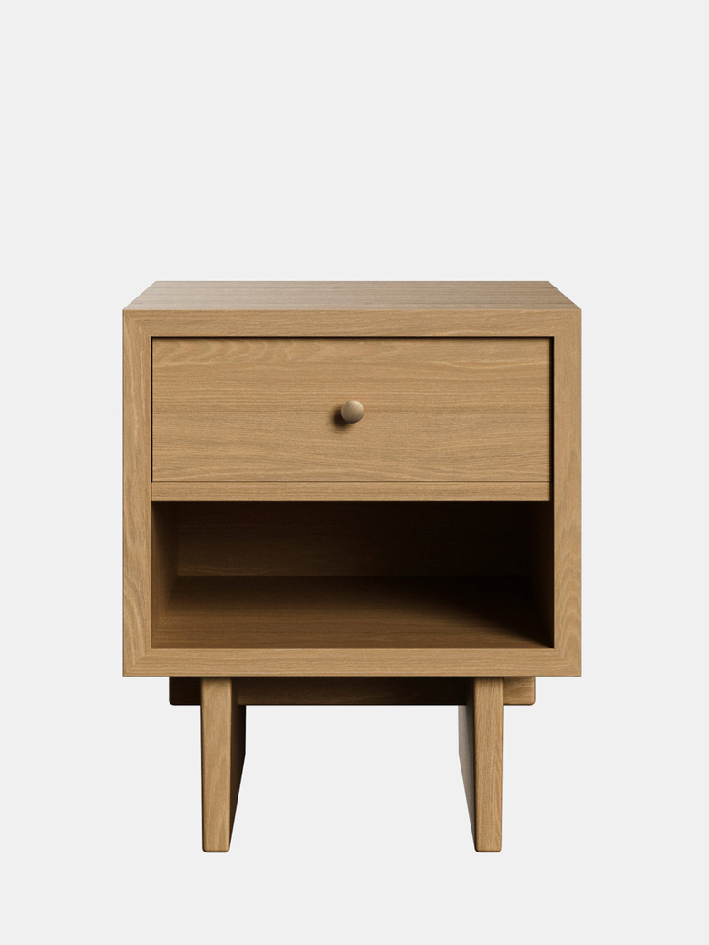 Private Side Table - Light Stained Oak