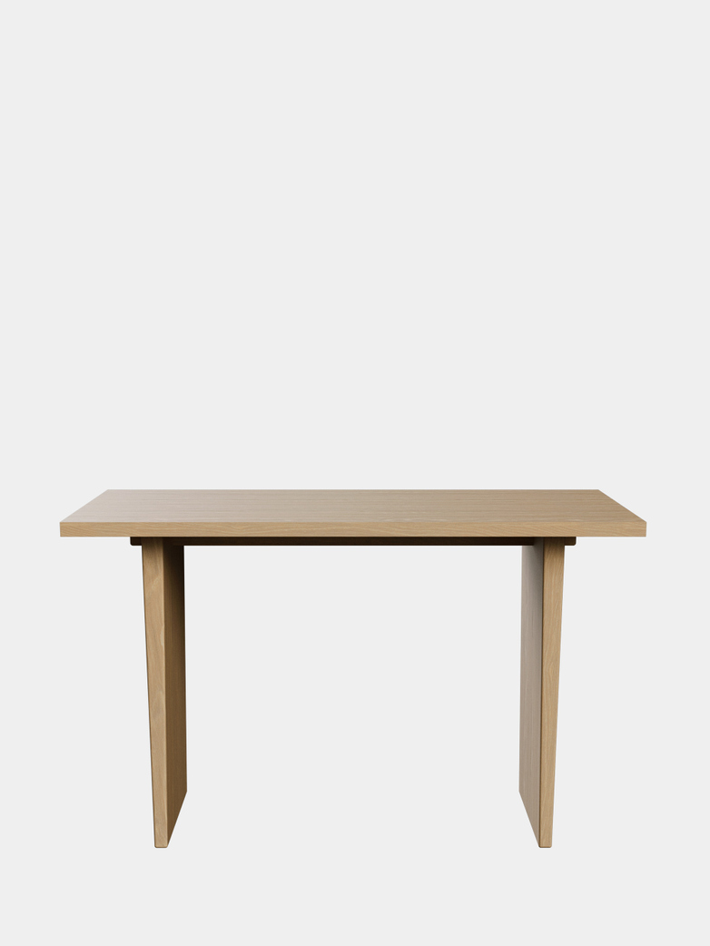 Private Desk - Light Stained Oak Veneer