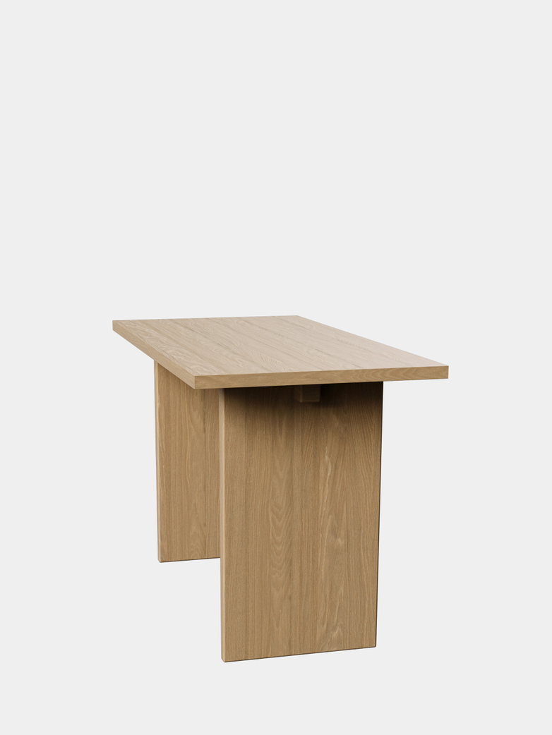 Private Desk - Light Stained Oak Veneer