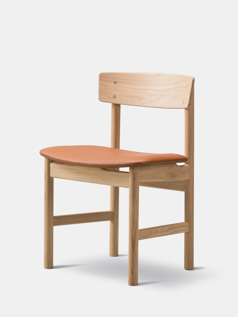Mogensen 3236 Chair - Light Oiled Oak/Cognac Leather