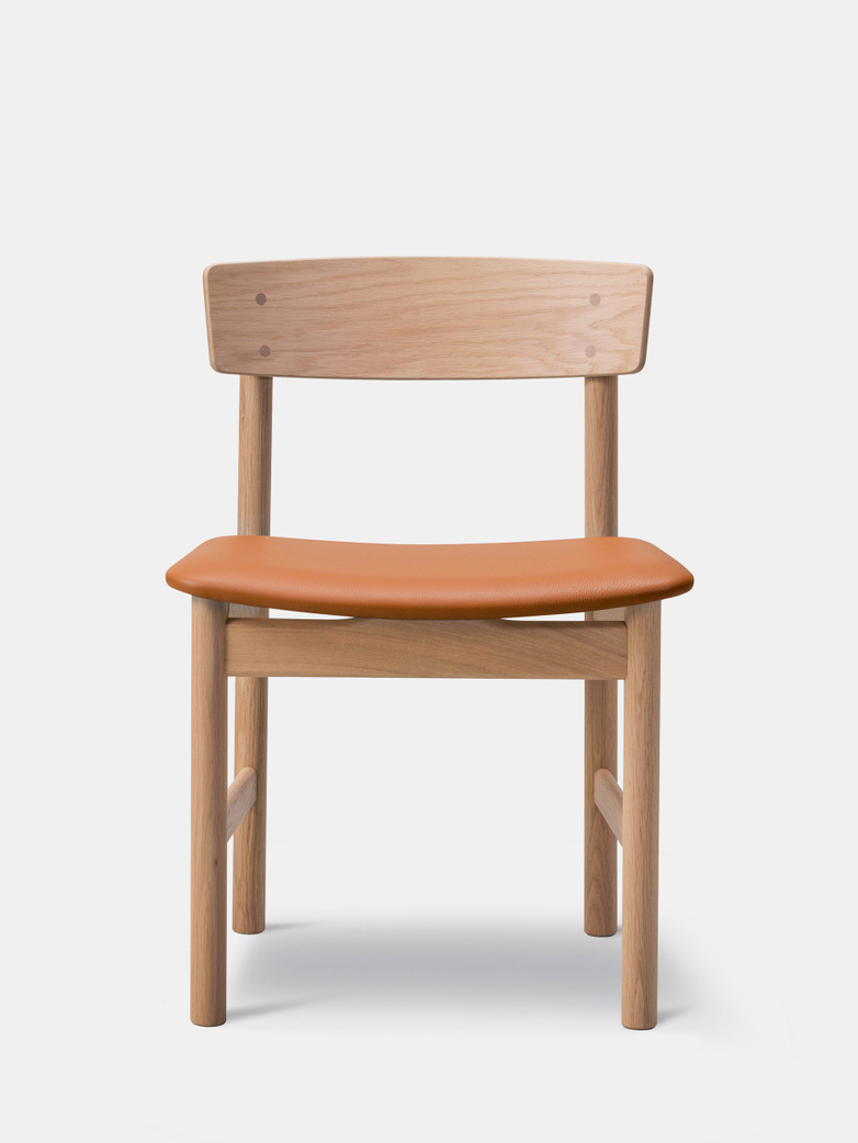 Mogensen 3236 Chair - Light Oiled Oak/Cognac Leather