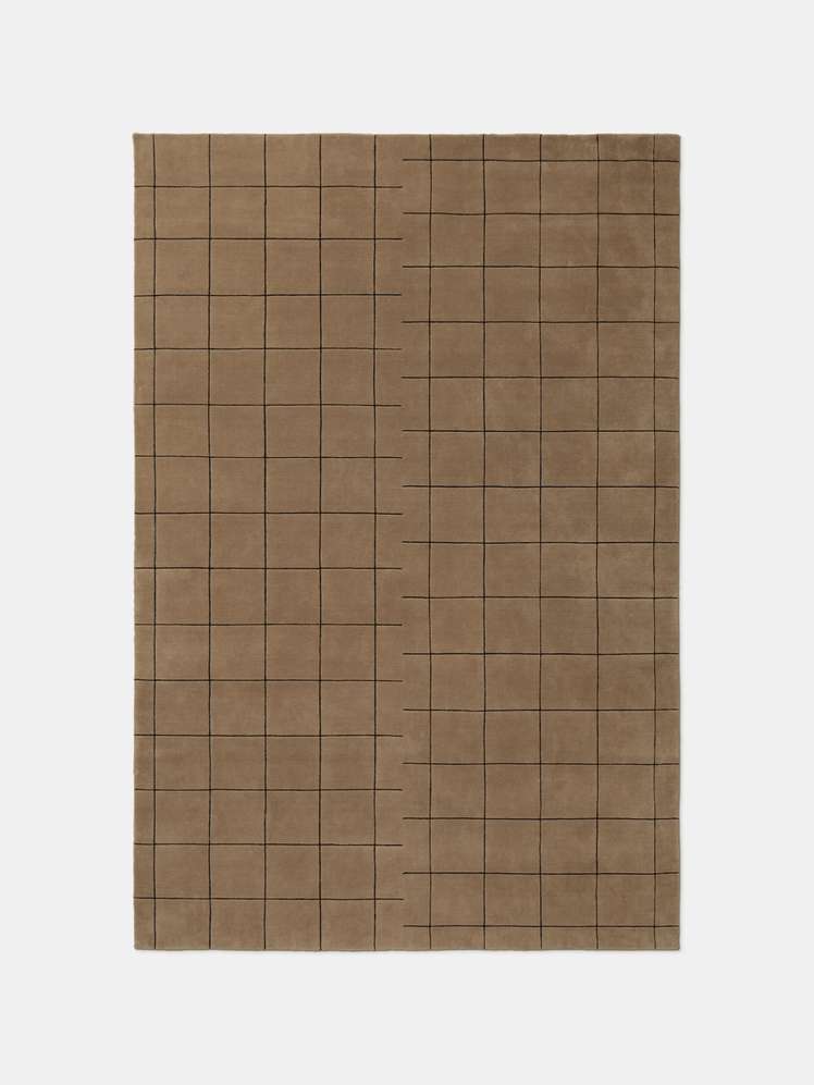 Nordic Knots — Grid Rug - Chestnut and Black - 200 x 300 cm — Shop All ...