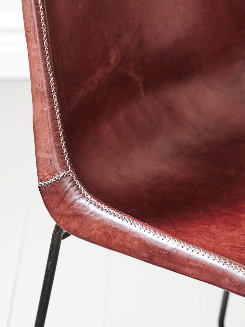 Leather Chair - Brown