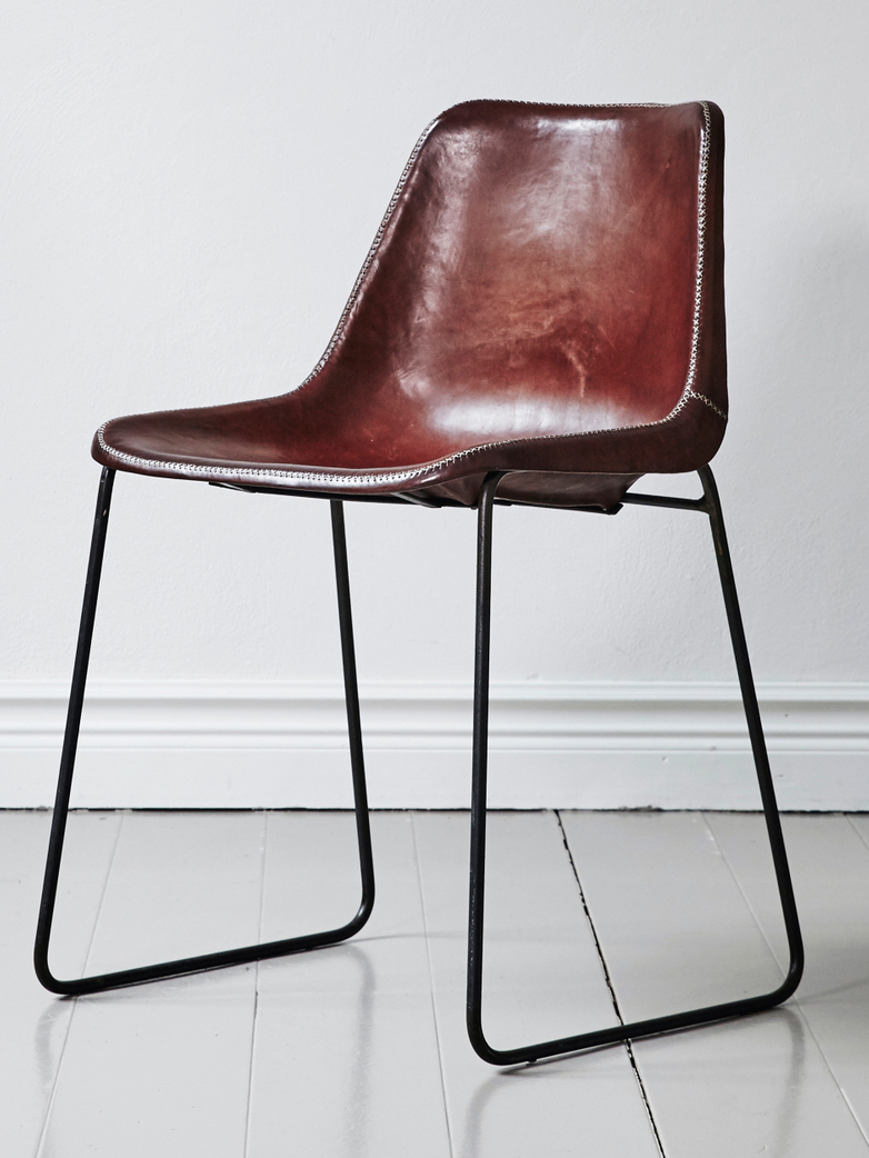 Leather Chair - Brown