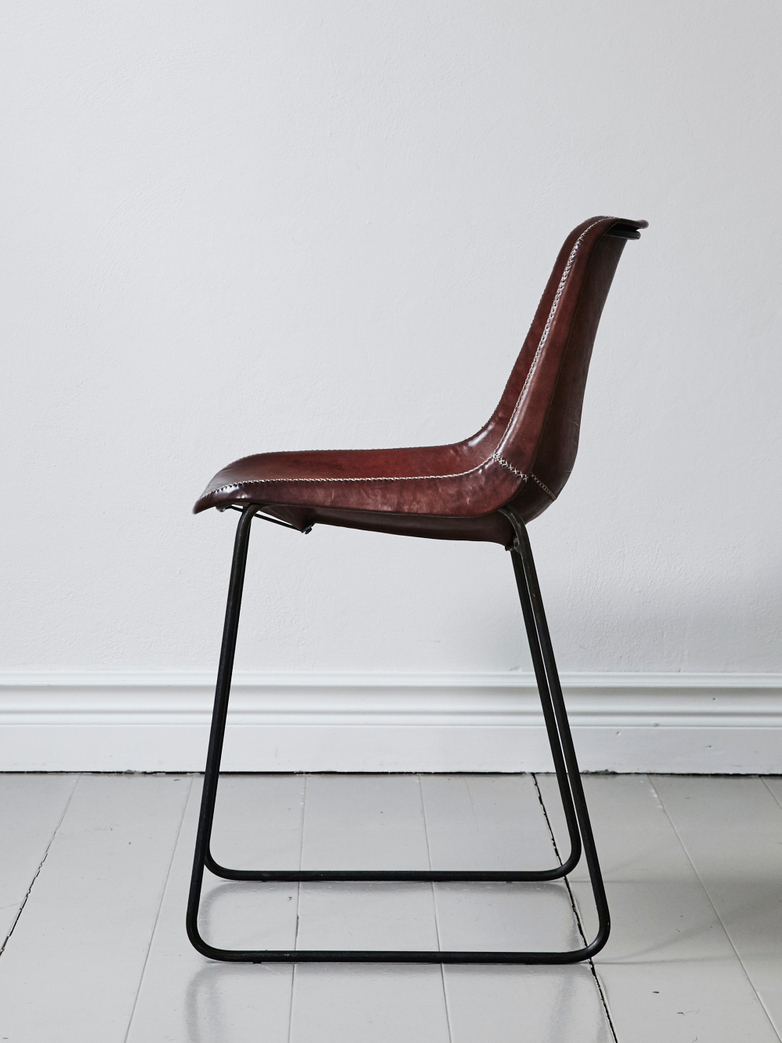 Leather Chair - Brown