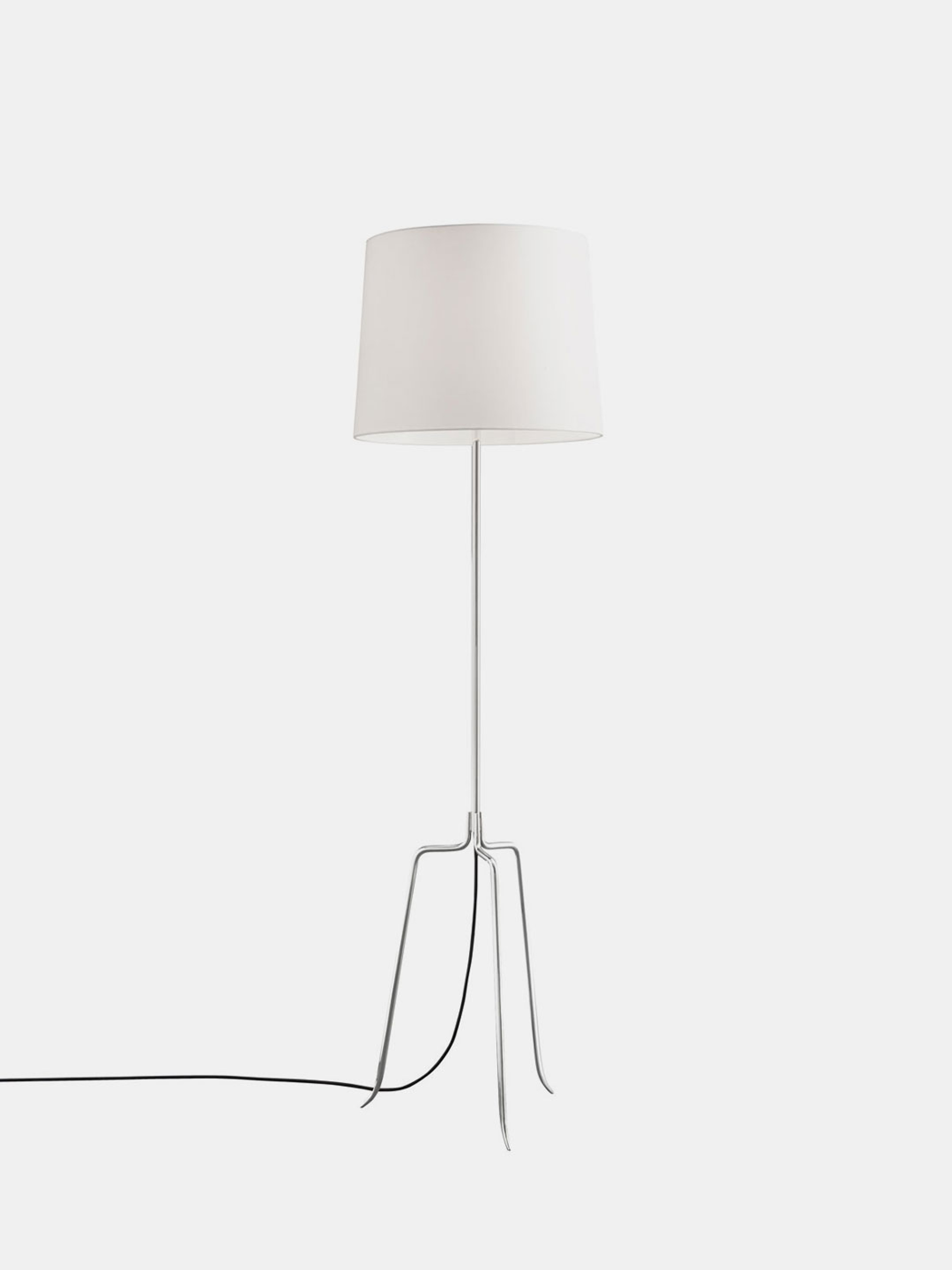 46923 A892eb7854 Kalmar Dreistelz Floor Lamp Polished Nickel Portrait