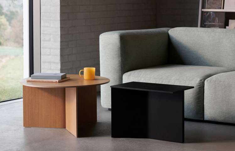 HAY SLIT TABLE WOOD OBLONG ブラック Hay — Slit Table Wood Oblong - Black — Shop All | Artilleriet