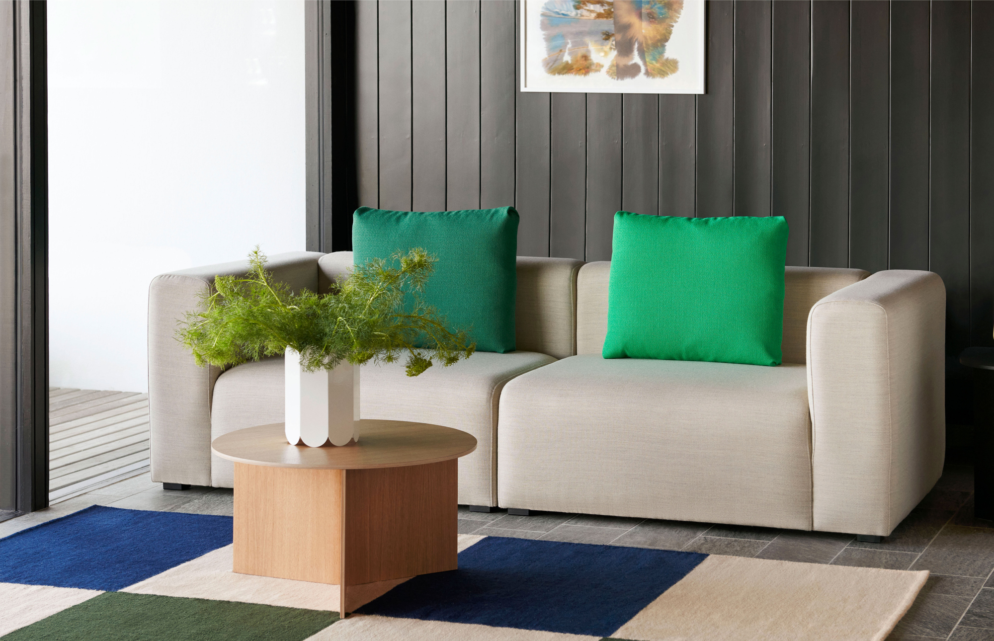Hay — Slit Table Wood Round XL - 65cm — Hay | Artilleriet