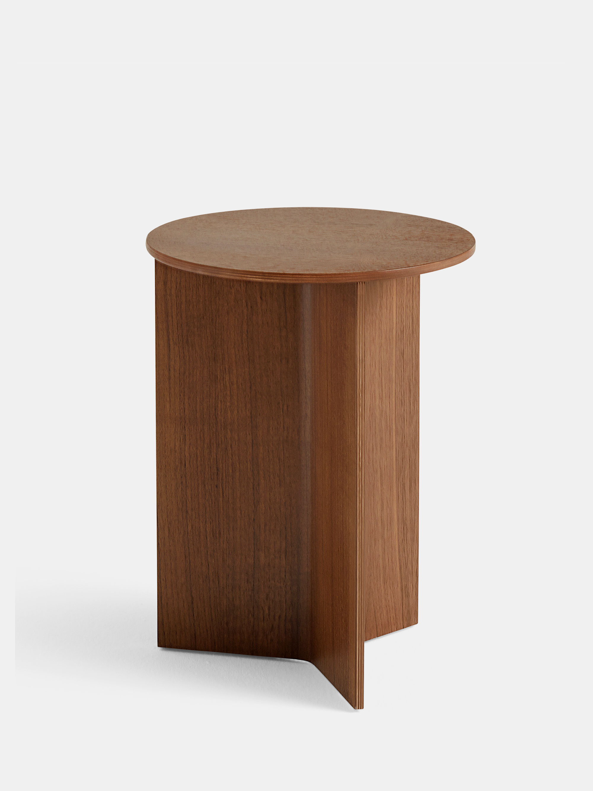 Hay — Slit Table Wood Round High - 35cm — Side tables | Artilleriet