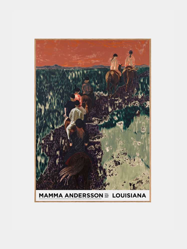 絵画 Mamma Andersson The day after Poster Original Mamma Andersson Exhibition Poster - Dagen Efter (the Day