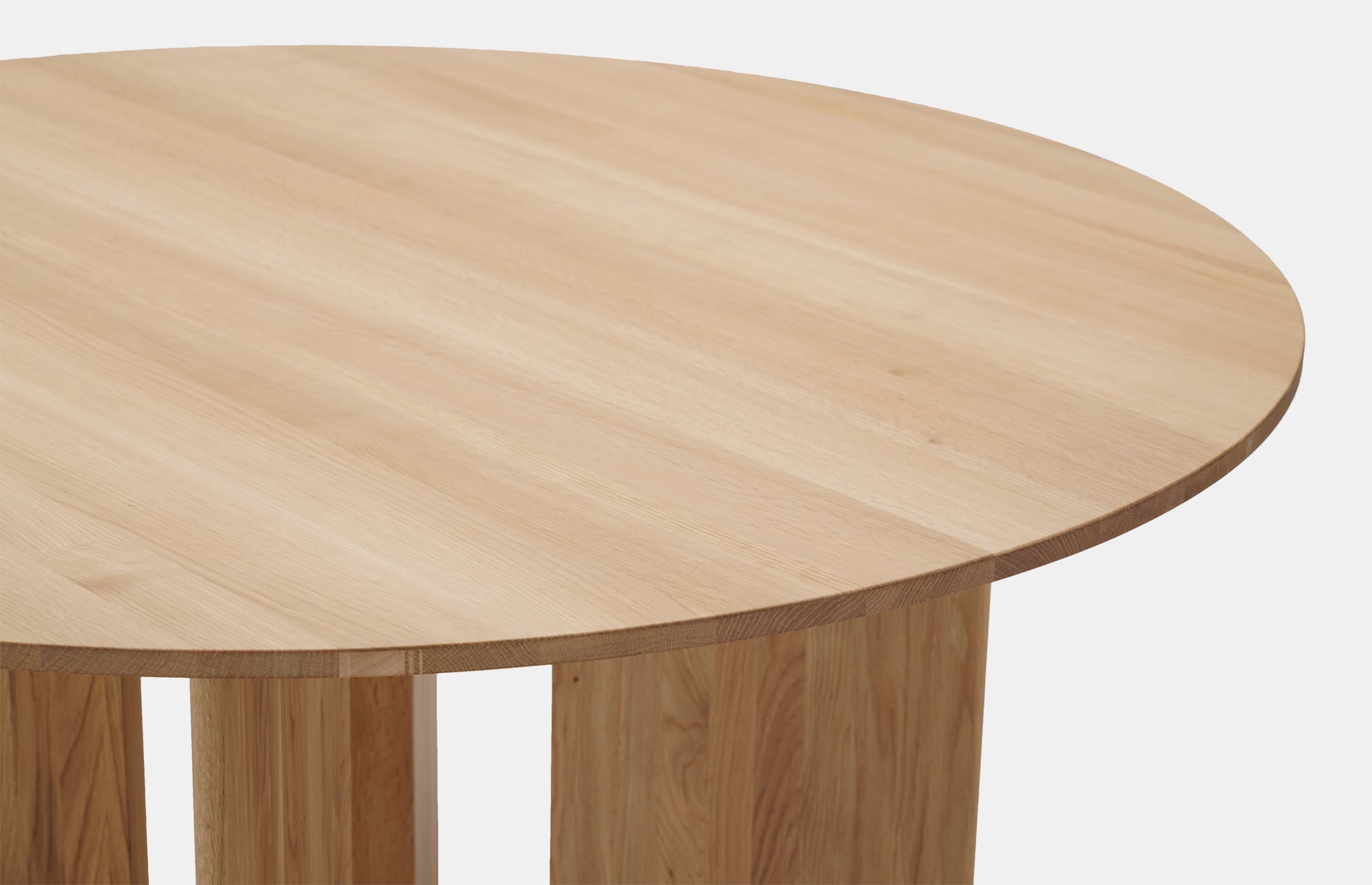 48811 B8182a4491 A Dt03 Round Dining Table Pure Oak 120 Cm Detail Portrait