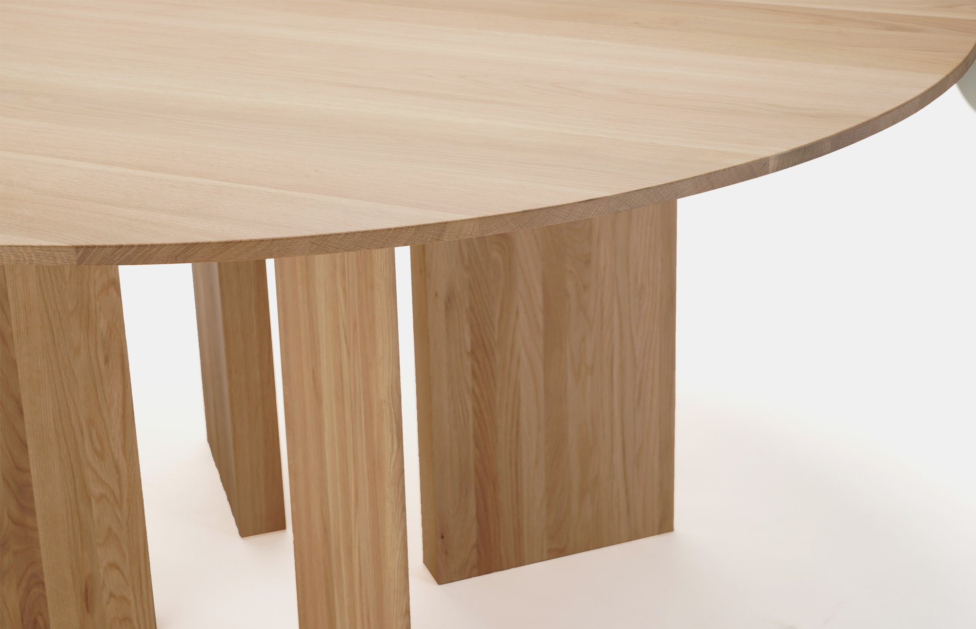 48812 1dcbb2a5e7 A Dt03 Round Dining Table Pure Oak 150 Cm Detail Portrait