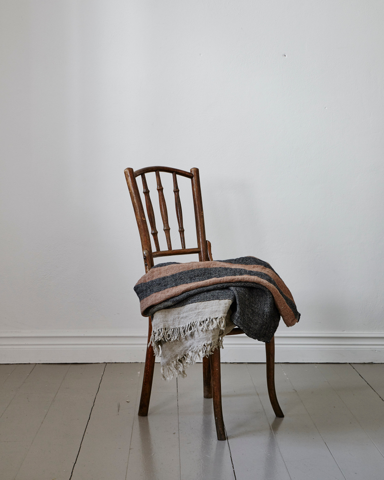 The Belgian Towel - Black Stripe