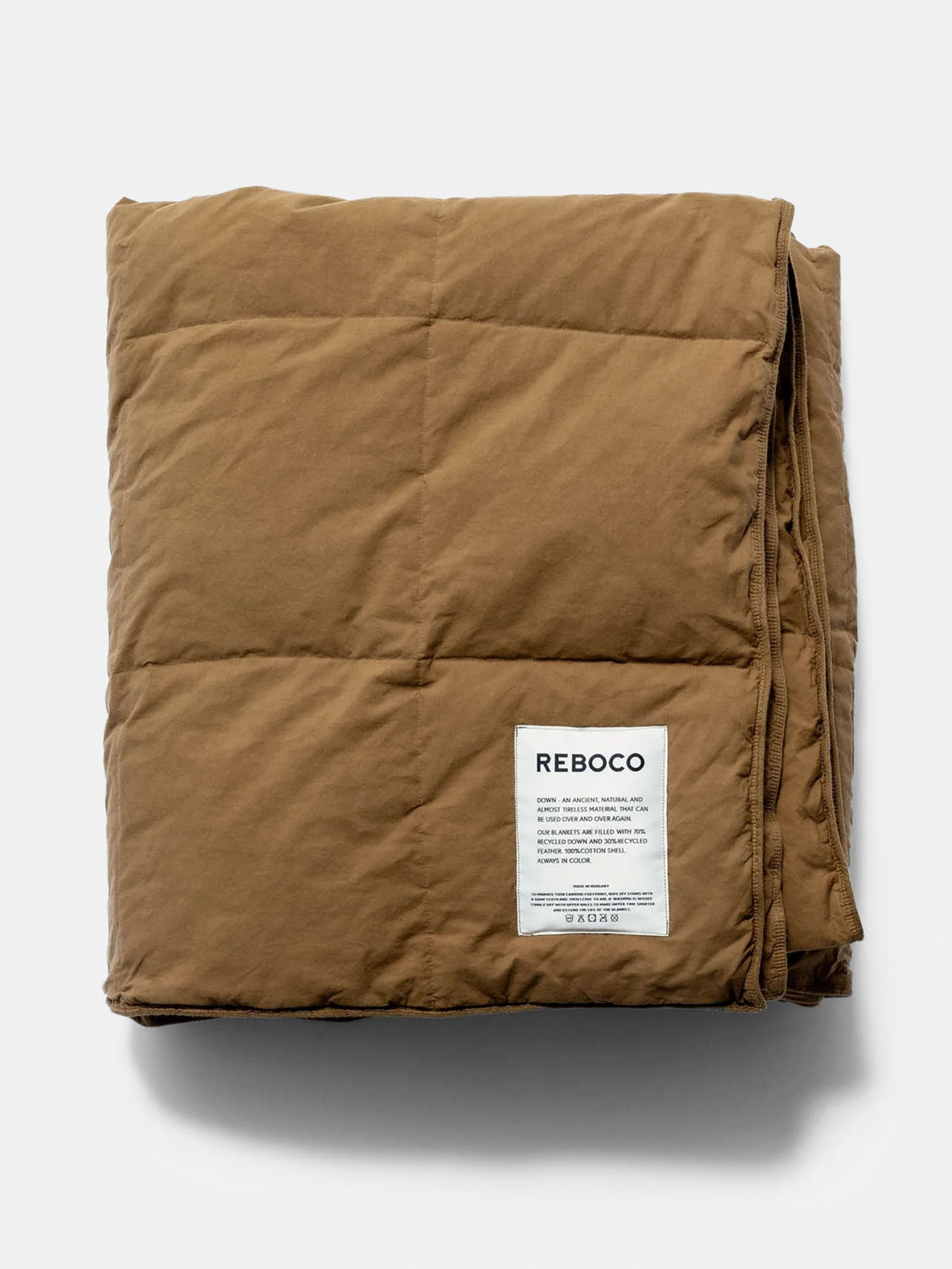 50662 7cfae465eb Down Blanket 140x200 Cognac Portrait