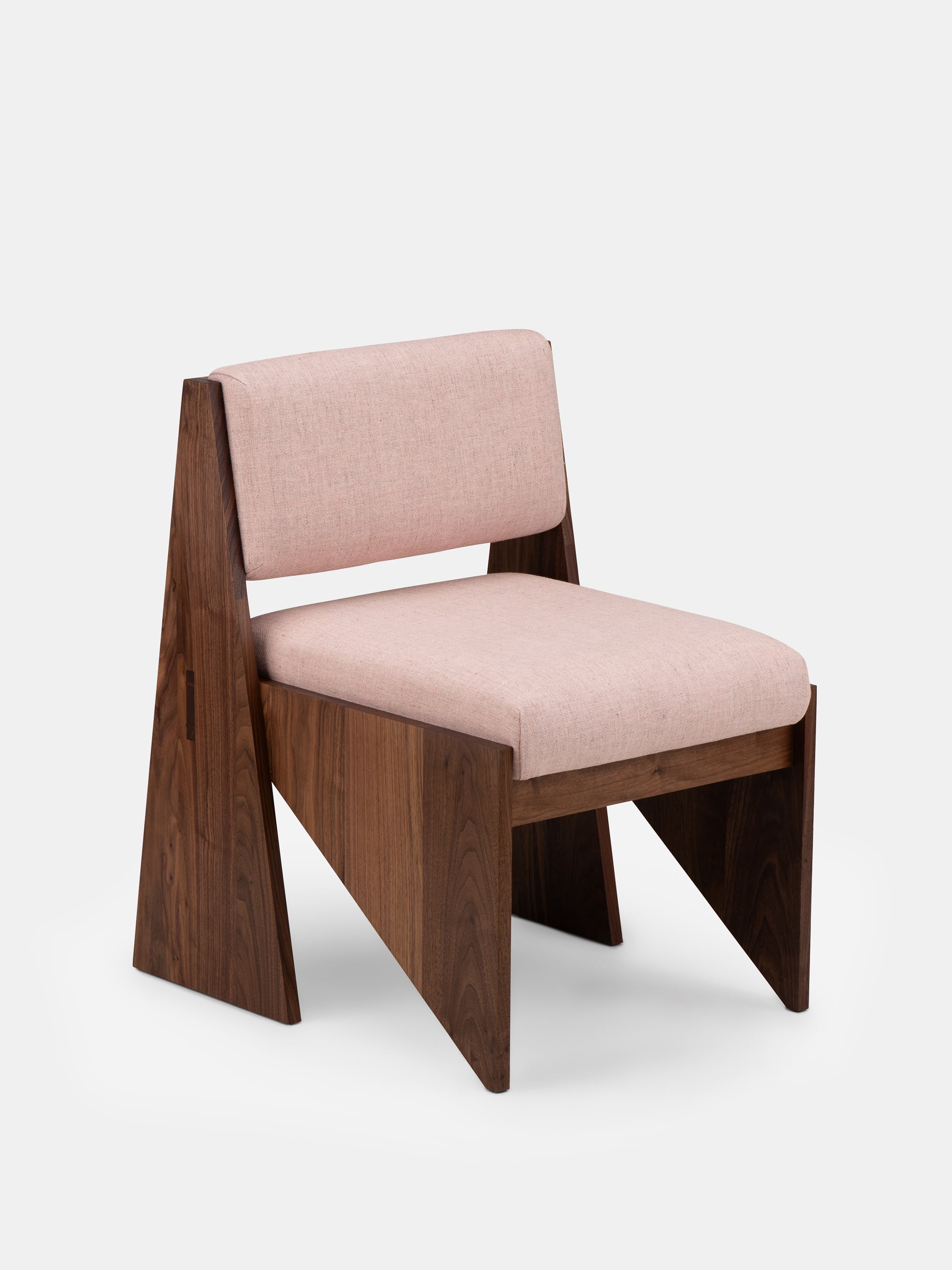52157 D8a5385513 179 Altair Chair By Anthony Guerree In Danish Oiled Walnut And Faith 009 Fabric Portrait