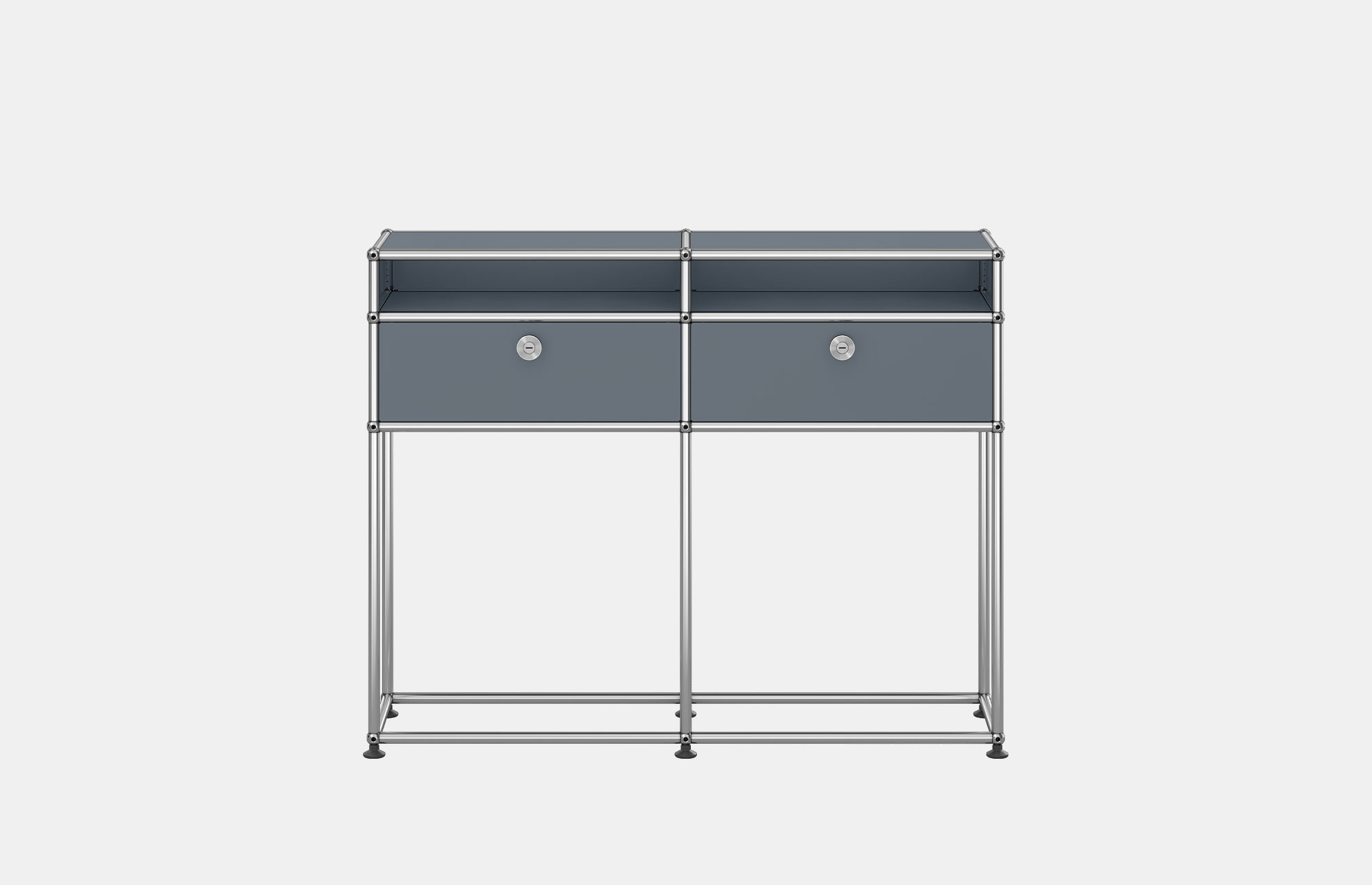 USM Haller 750×350mm punching panel グレー USM Privacy Panels Acoustic Wall Extension, With corner connector