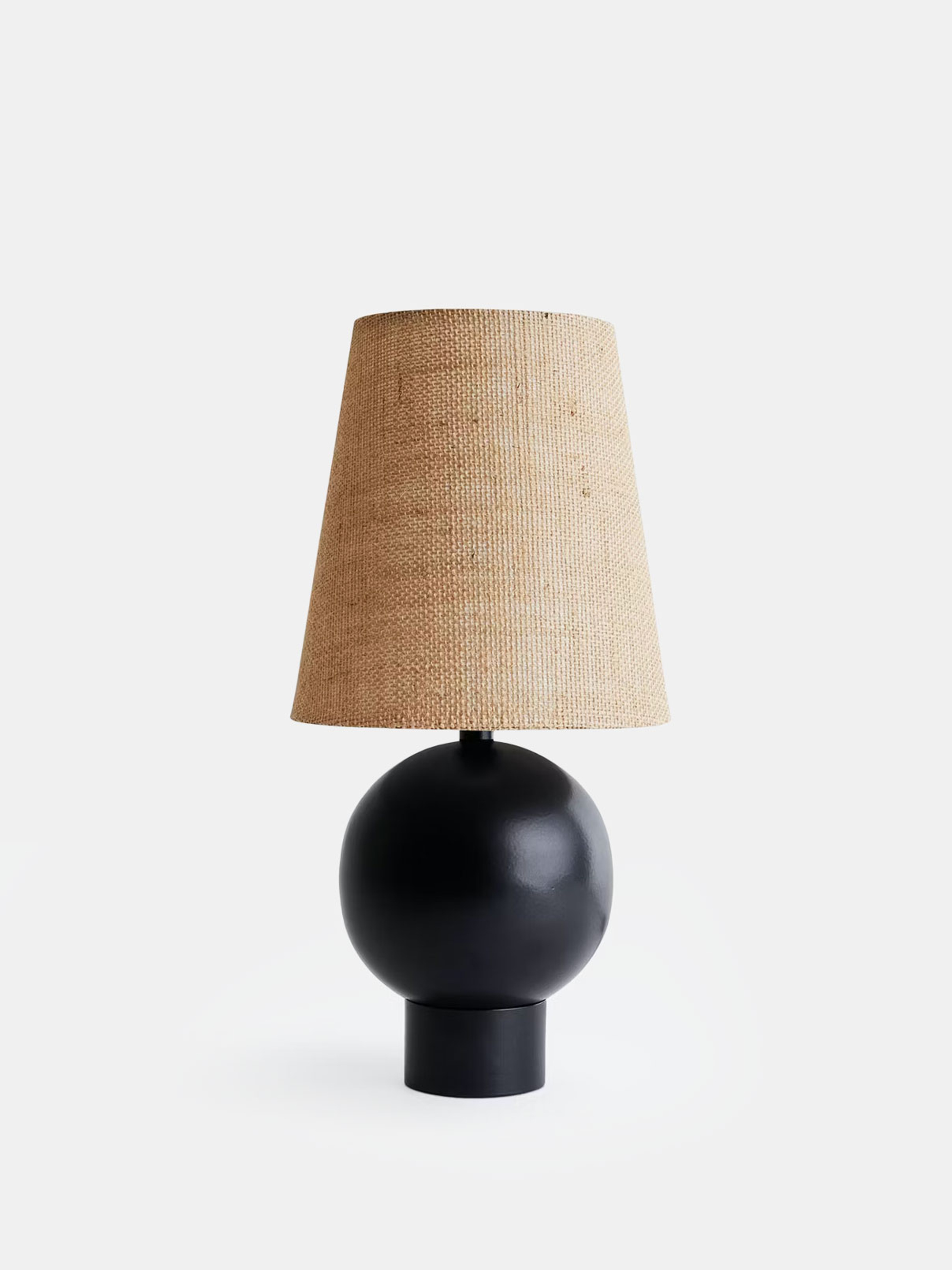52923 0f3bbf47e8 Bole Table Lamp Black Burlap Shade Portrait