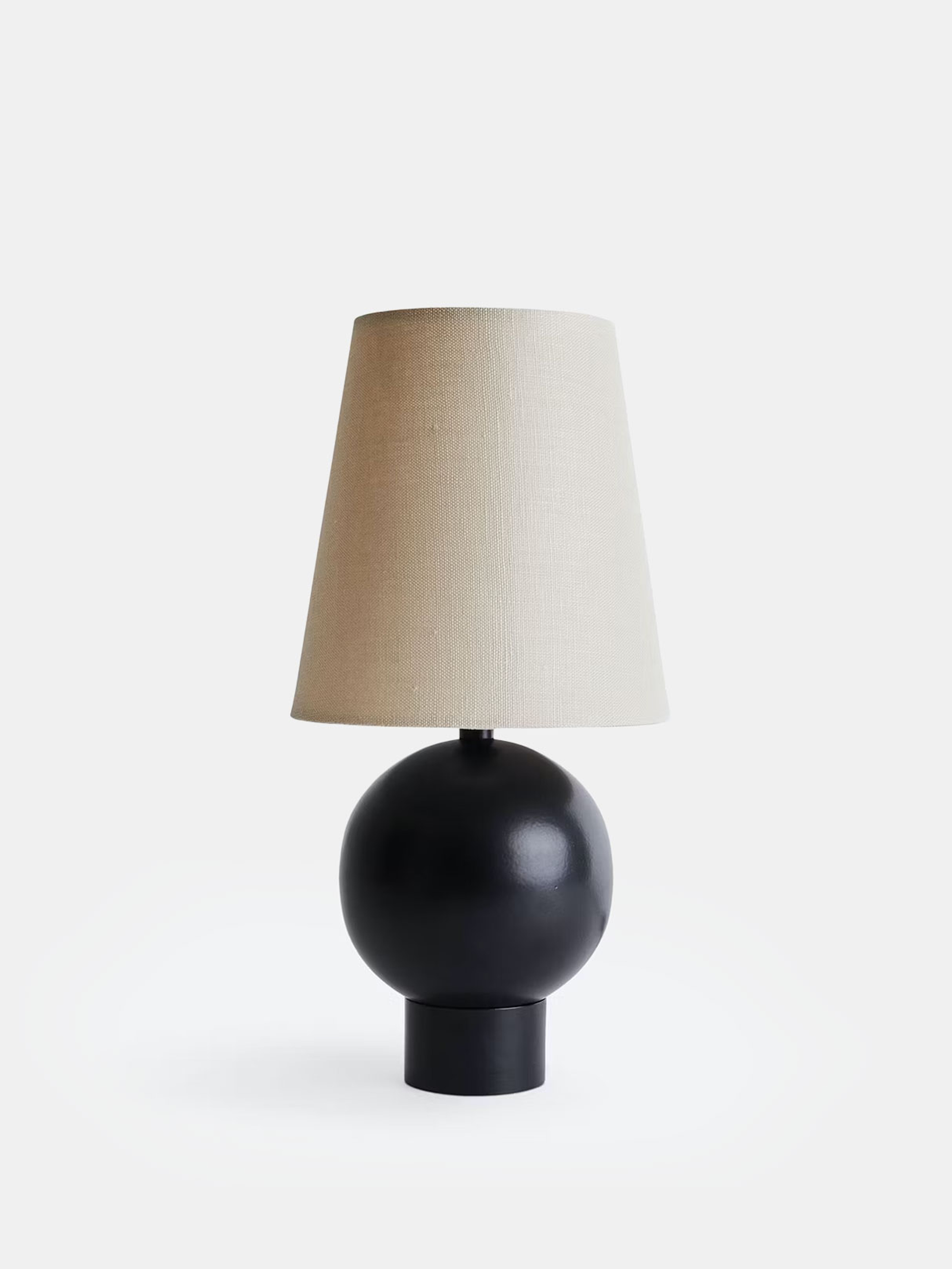 52925 97ba1e16f4 Bole Table Lamp Black Linen Shade Portrait