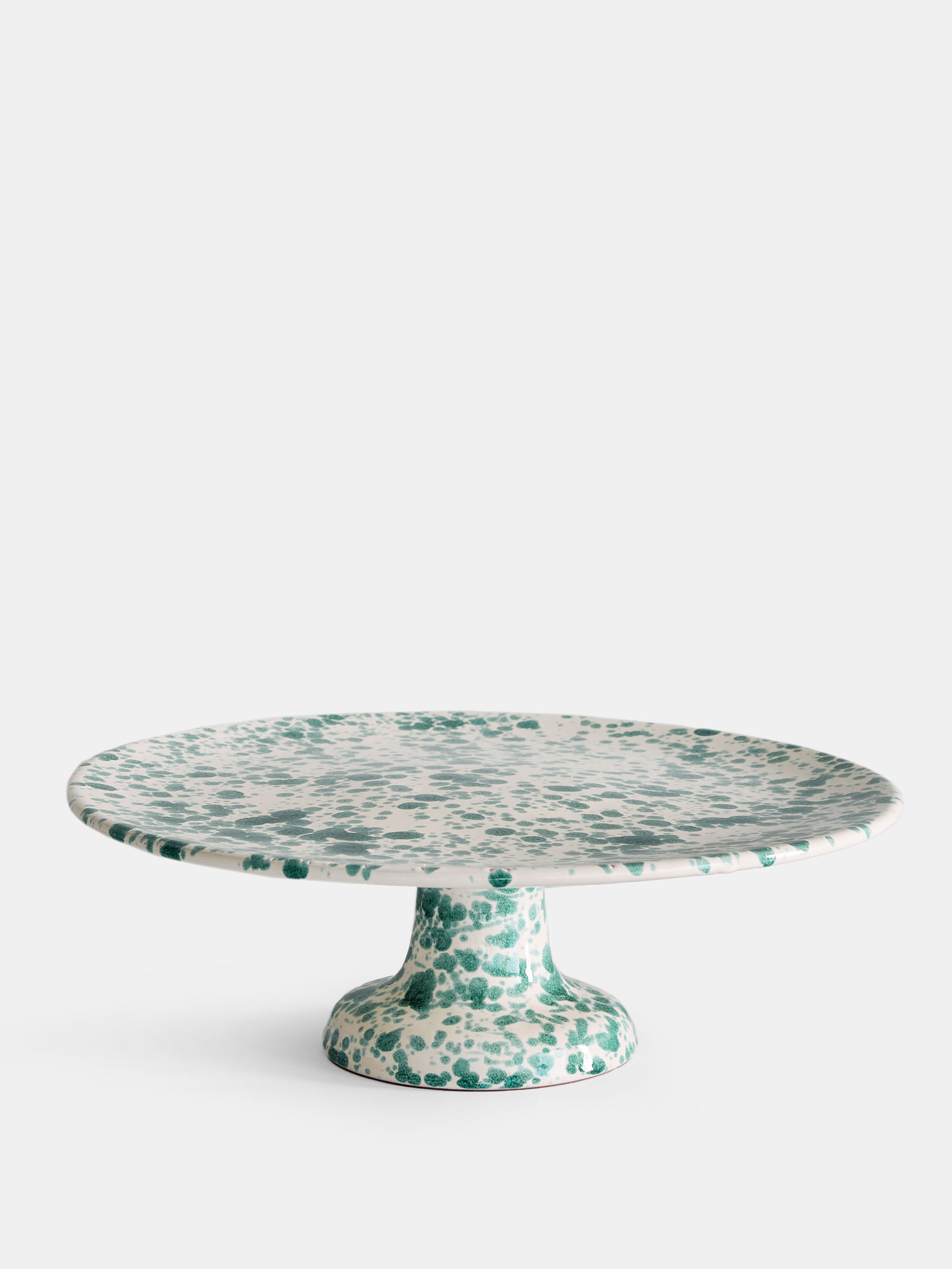 53135 A14e7d2e1d Spruzzi Vivente Cake Stand Green On Creme Portrait