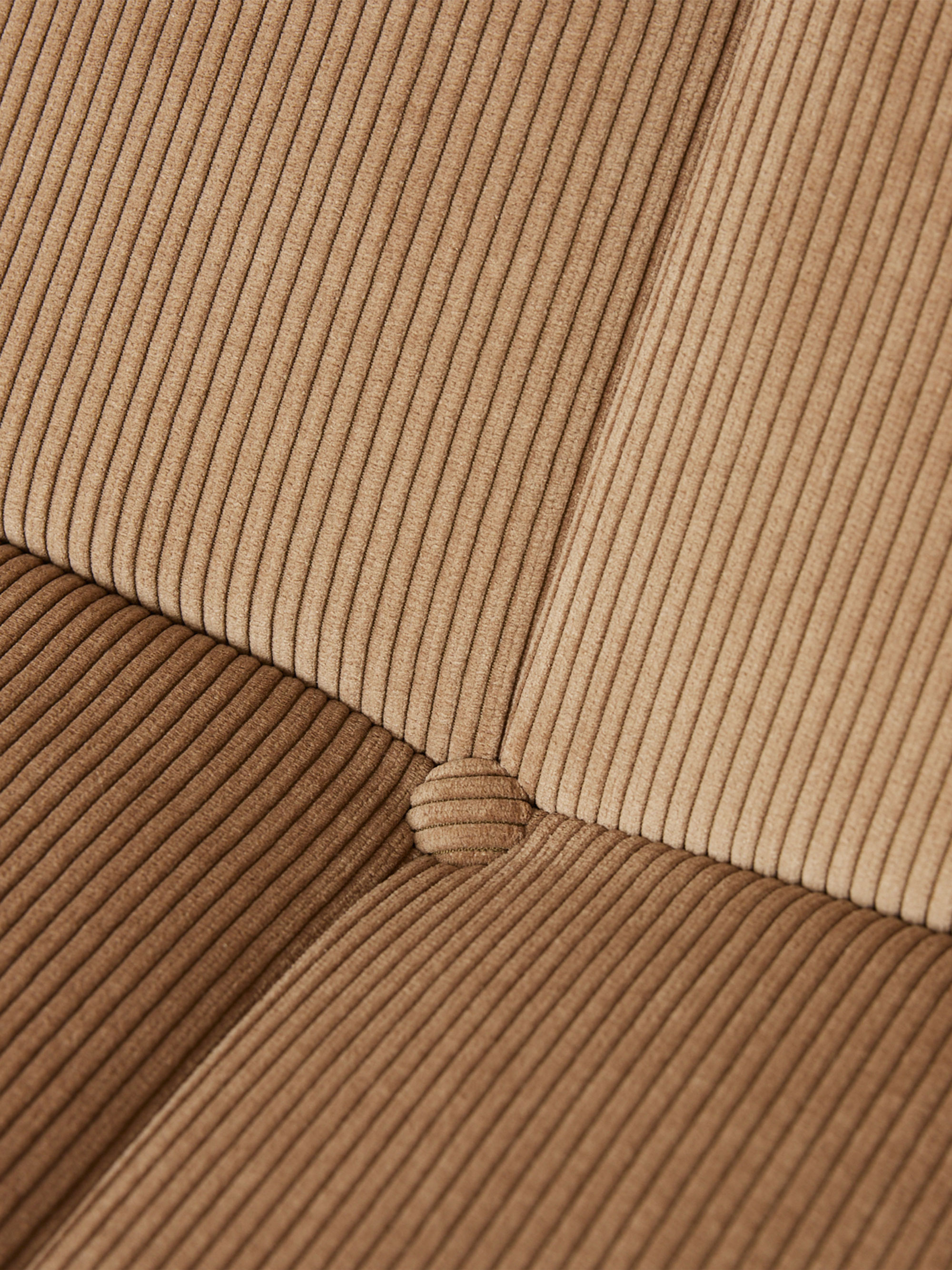 53958 8359fbd194 Lazy Lounge Bench Corduroy Rib Brown Close Portrait