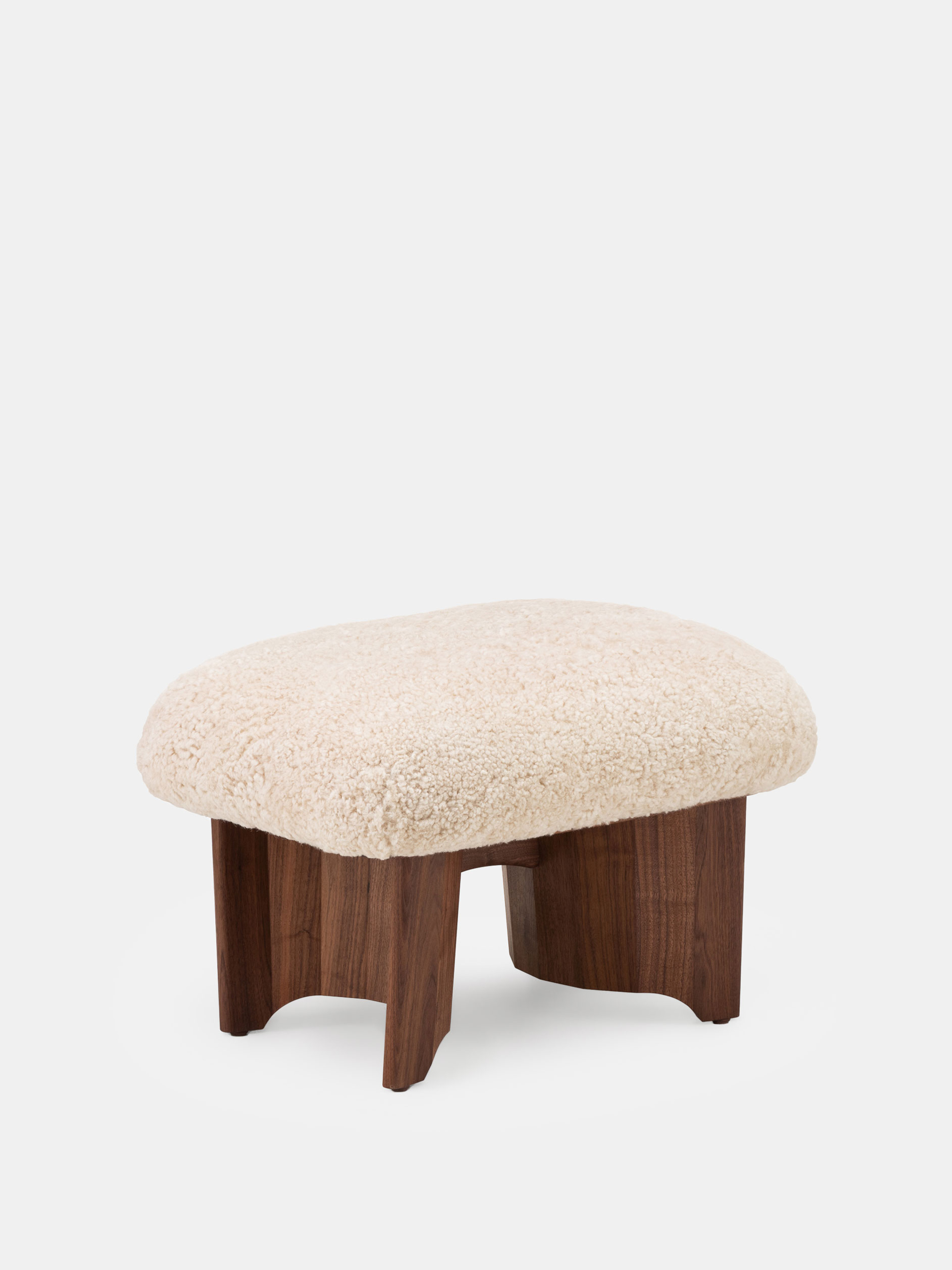 54034 Ec938e9a11 688o Twenty Five Ottoman By De La Espada Atelier In Danish Oiled Walnut And Mohawi Sheepskin Portrait