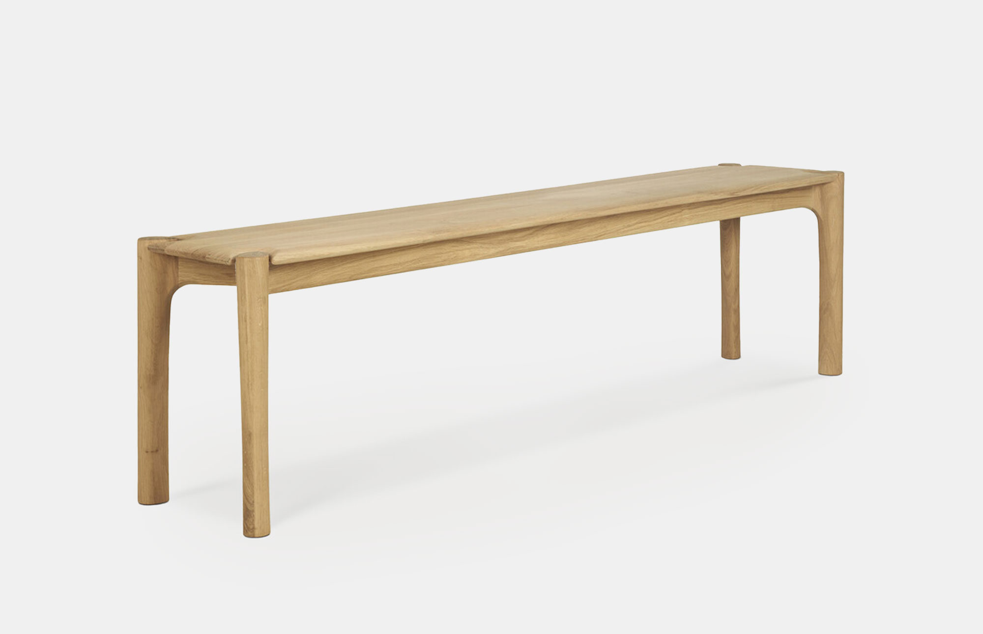 54405 Edbb01f875 Pi Dining Bench Oak 186 Side Portrait