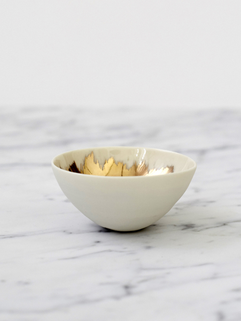 Gold Painted Bowls - Medium