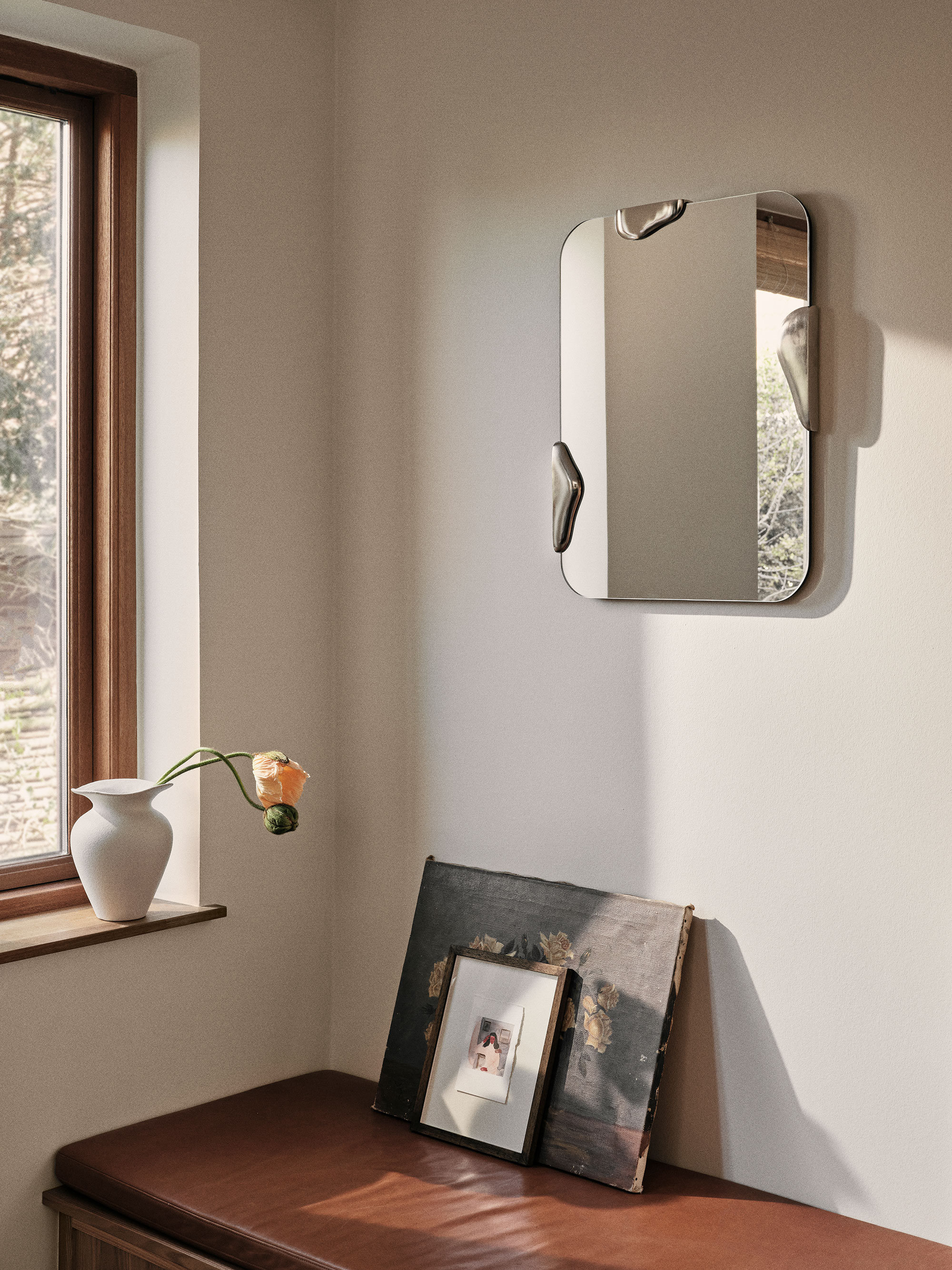 54926 54c50fce68 Brostecph Aw24 Living Room Roberta Mirror Small Silver Portrait