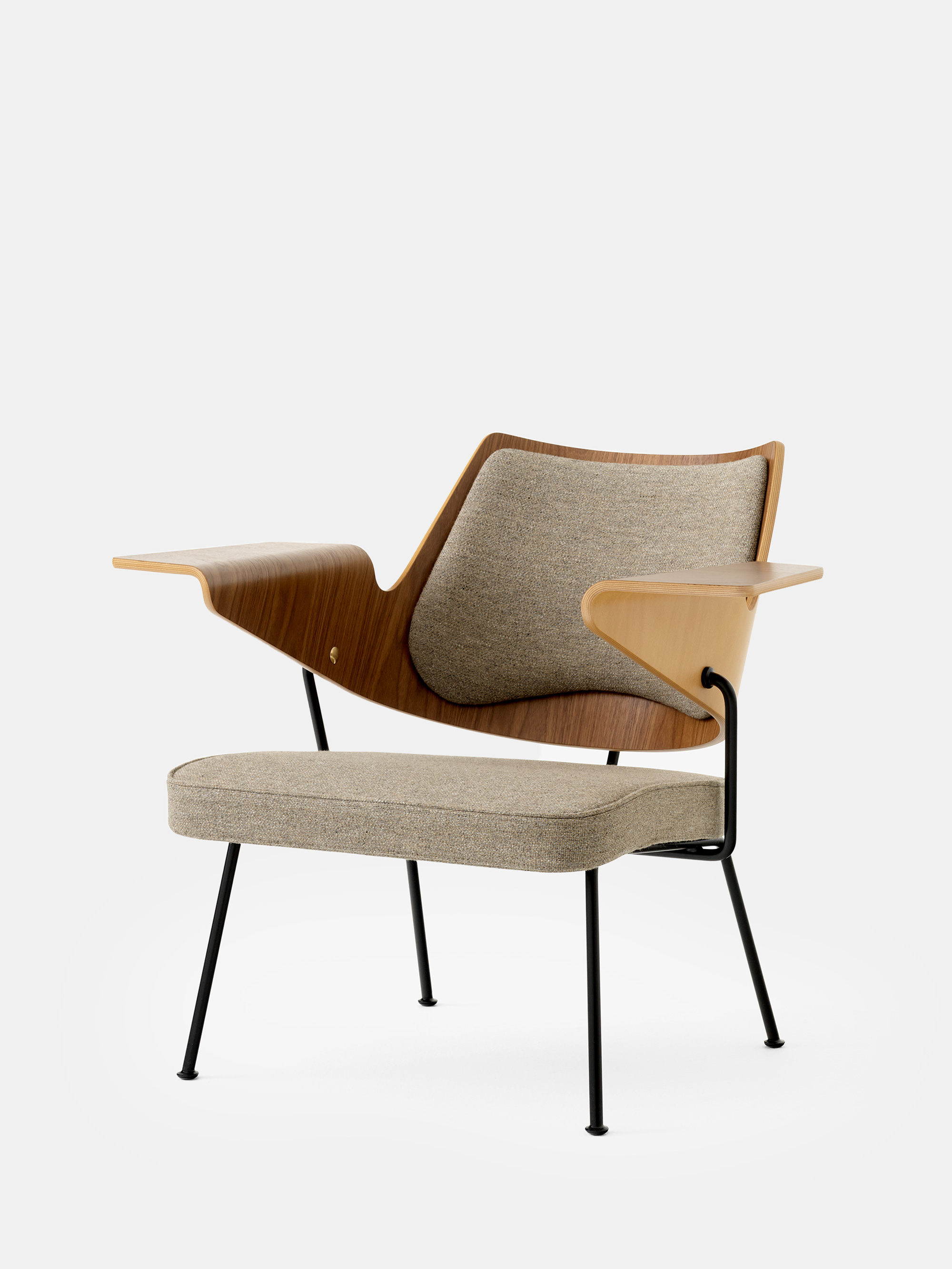55317 674e7556f1 Rfh Lounge Chair Rd8 Black W Walnut And Beech And Hallingdal 227 Angled Front119463 Portrait