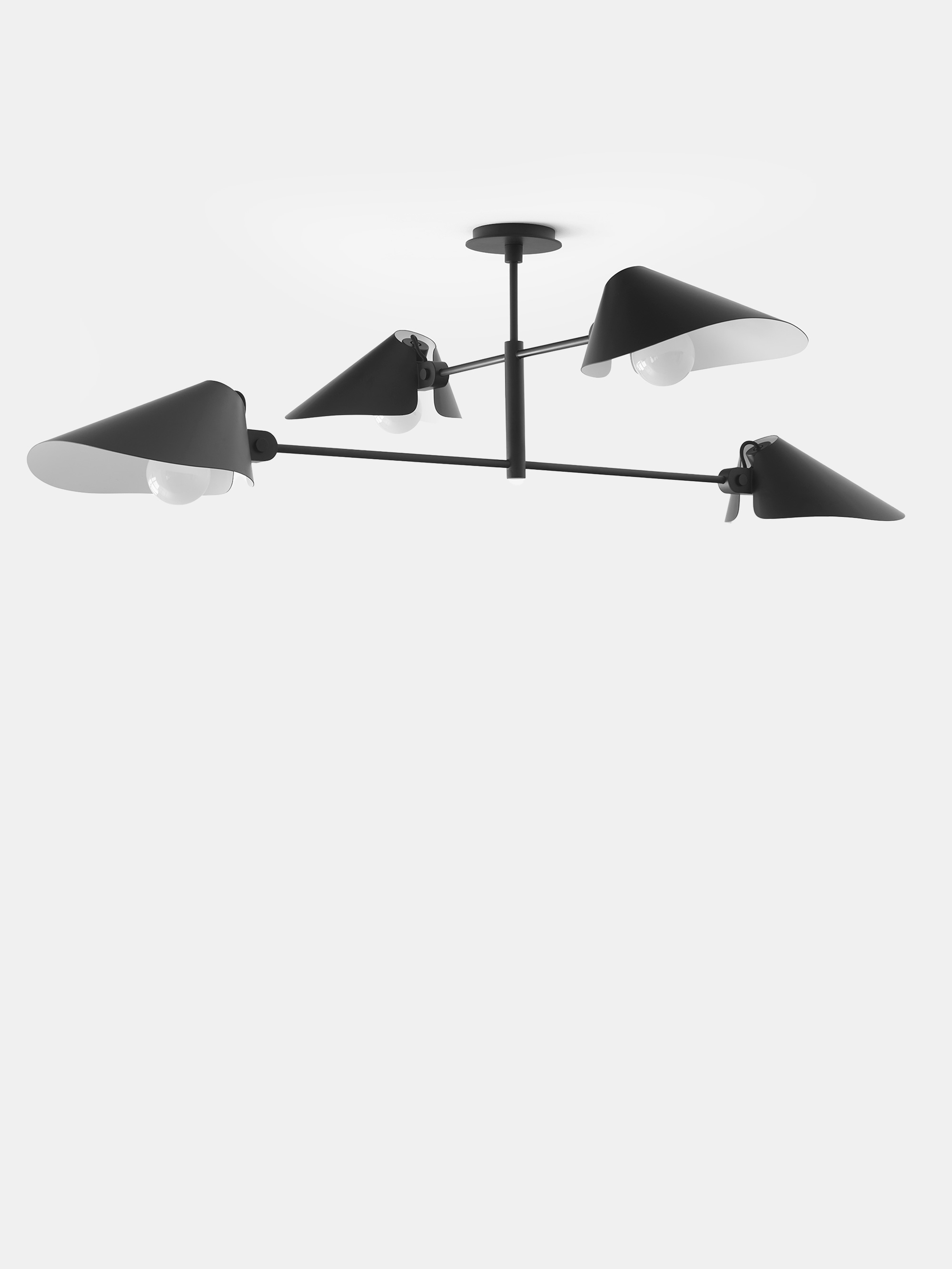 55318 095e94dbcd Bonnet Sc91 Chandelier Black W Small Stem 400 Mm Front Down Portrait