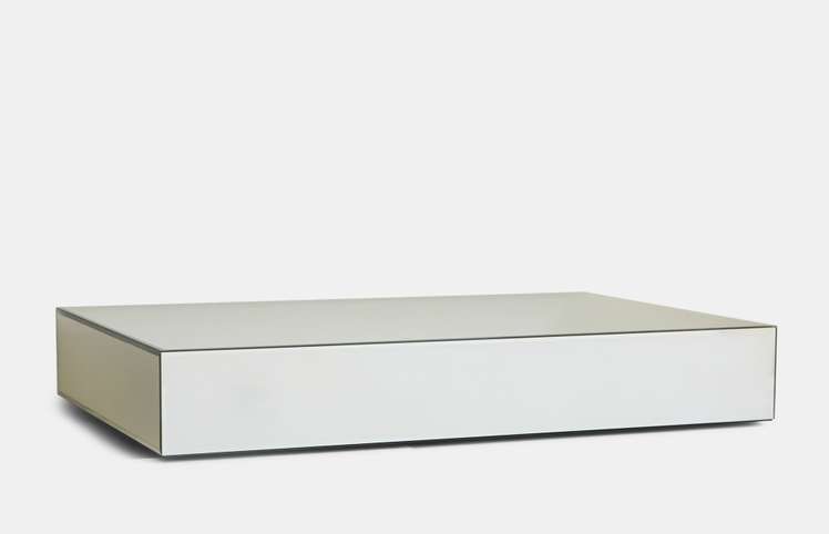 HKliving — Mirror Block Coffee Table - Clear - 120 cm — Coffee