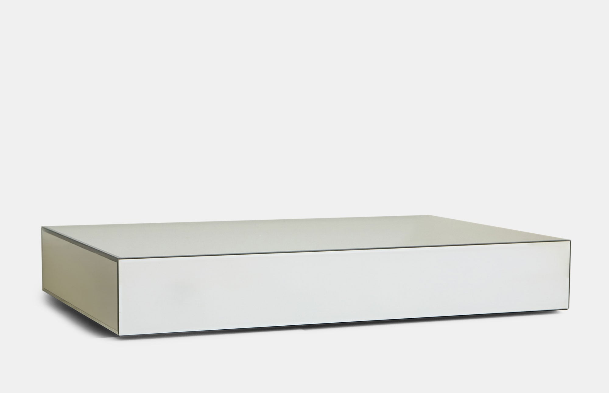HKliving — Mirror Block Coffee Table - Clear - 120 cm — Coffee
