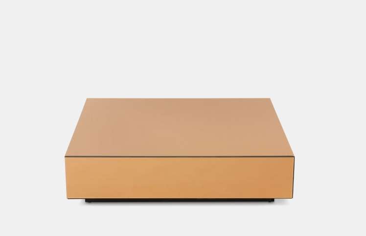 HKliving — Mirror Block Coffee Table - Smokey Brown - 80 cm