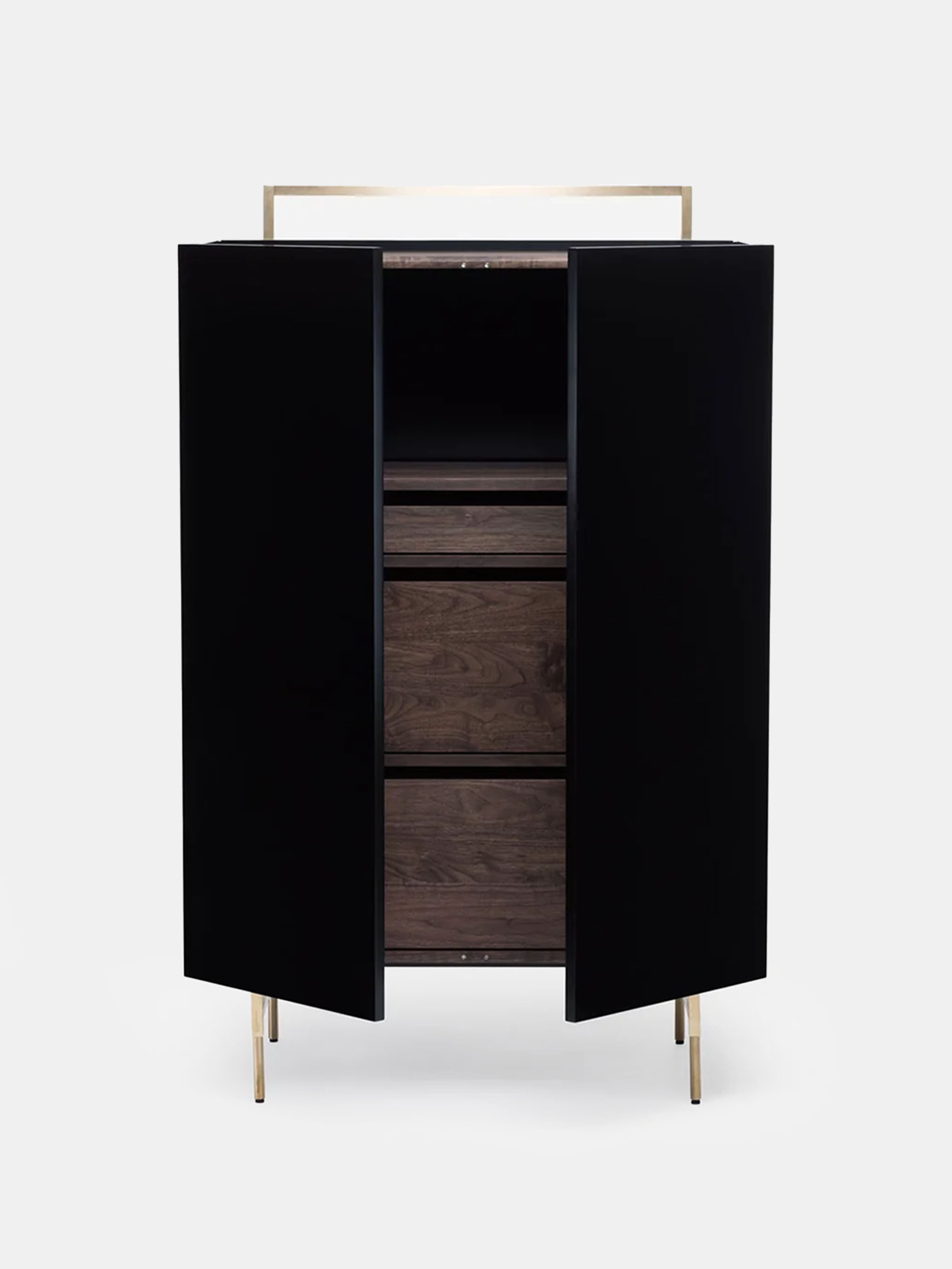 56651 3ee83a52d0 759l Trunk Tall Cabinet Black Oiled Walnut 3 Portrait