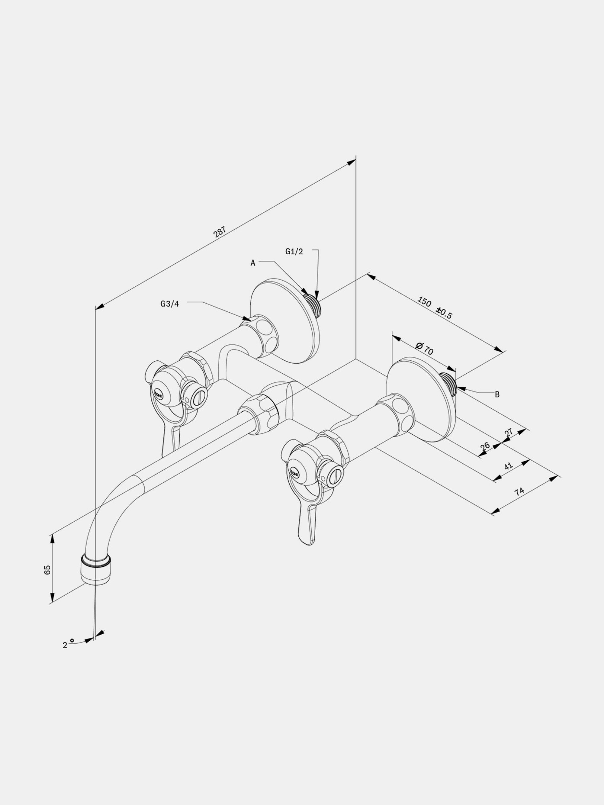 56719 4db1e03ebf Sp Wall Mounted Tap Fixed V200 Portrait
