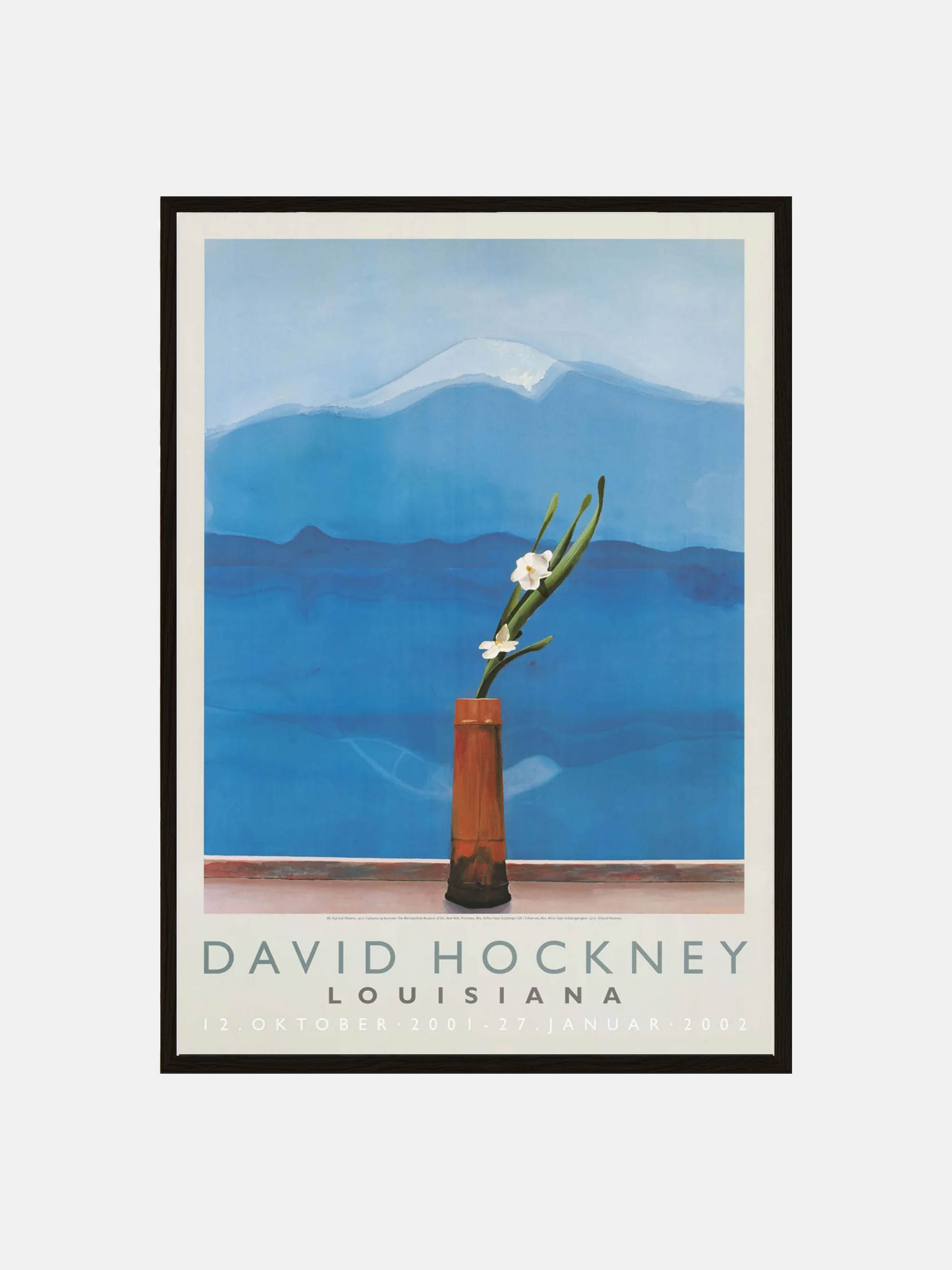 Louisiana — David Hockney - Mount Fuji and Flowers — Posters
