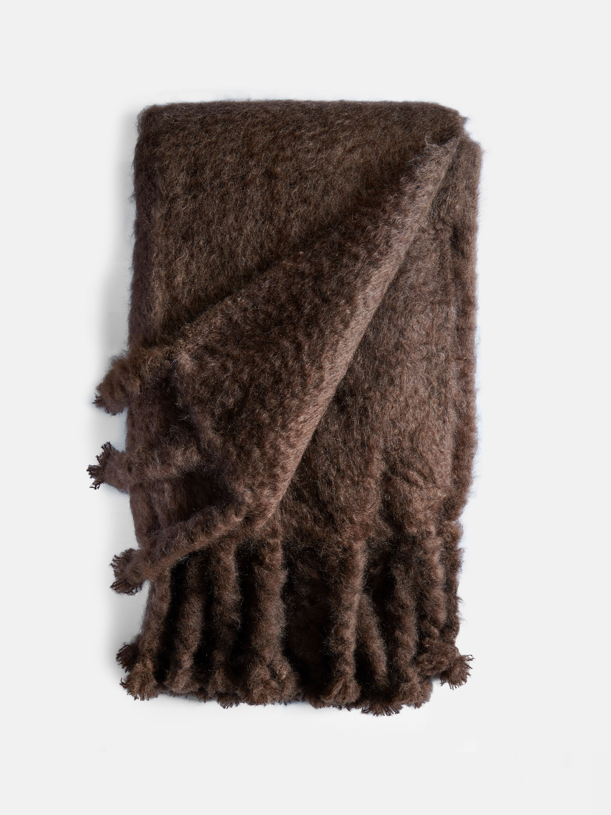 58341 C1cf9d5527 Mohair Tassel Throw Chocolate Brown Portrait