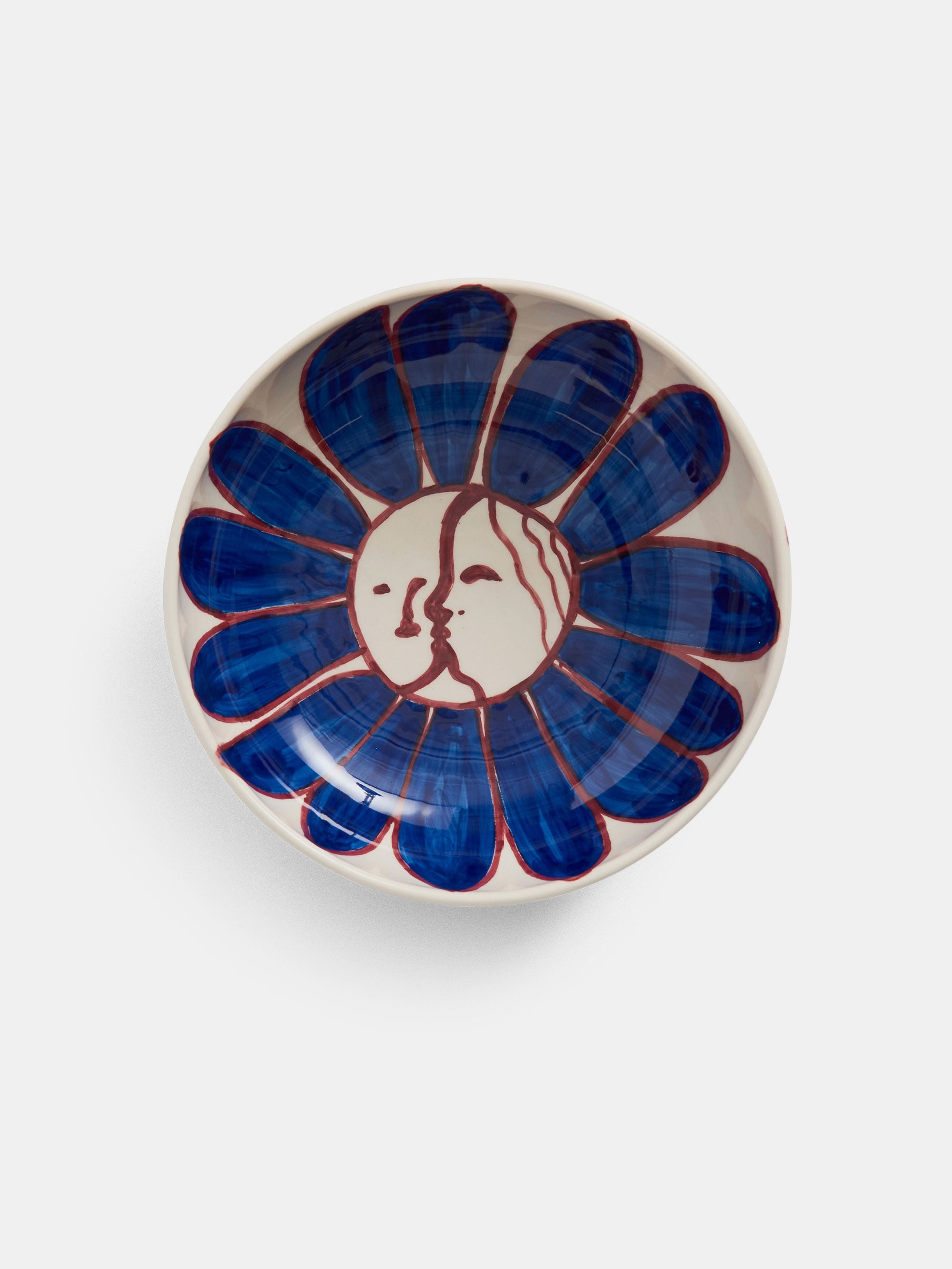58591 1a6763b6b0 Hay La Pittura Bowl Oe18 Deep Blue Flower Portrait